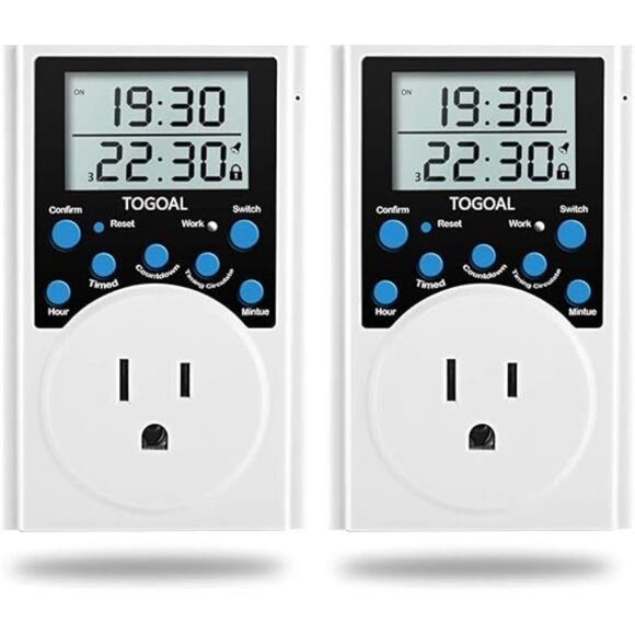Digital Infinite Repeat Cycle Timer Plug with Countdown and 24 Hour Daily on-Off - Picture 7 of 7